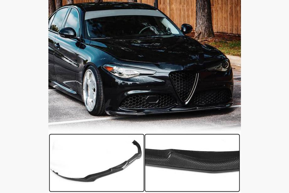 Alfa Romeo Giulia 2016-2022 Labio de Parachoques Delantero Carbono V2 (Carbon) Foto 2