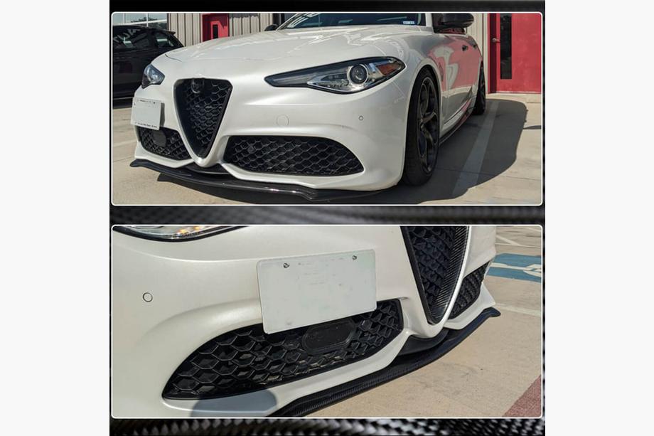 Alfa Romeo Giulia 2016-2022 Labio de Parachoques Delantero Carbono V2 (Carbon) Foto 5