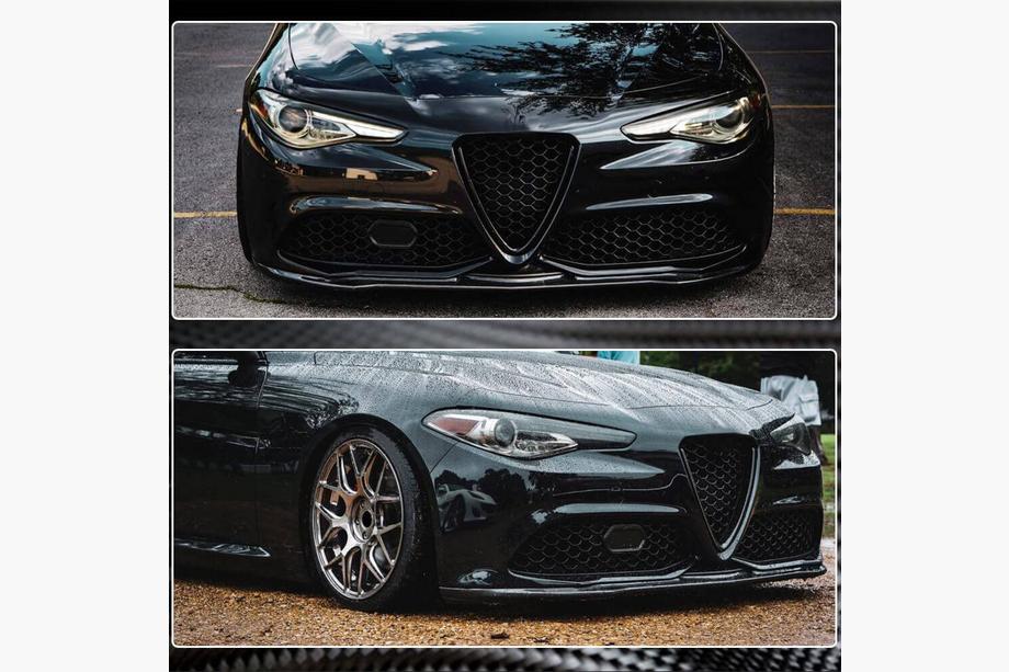 Alfa Romeo Giulia 2016-2022 Labio de Parachoques Delantero Carbono V2 (Carbon) Foto 6