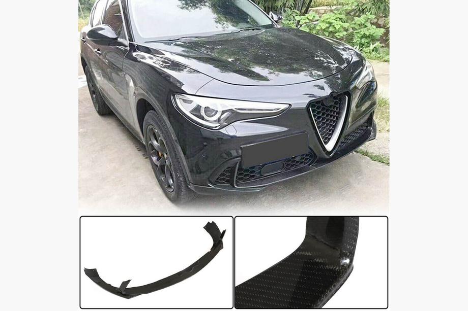 Alfa Romeo Stelvio 2016- Splitter delantero (para Base, 2017-2023, Carbono) Image