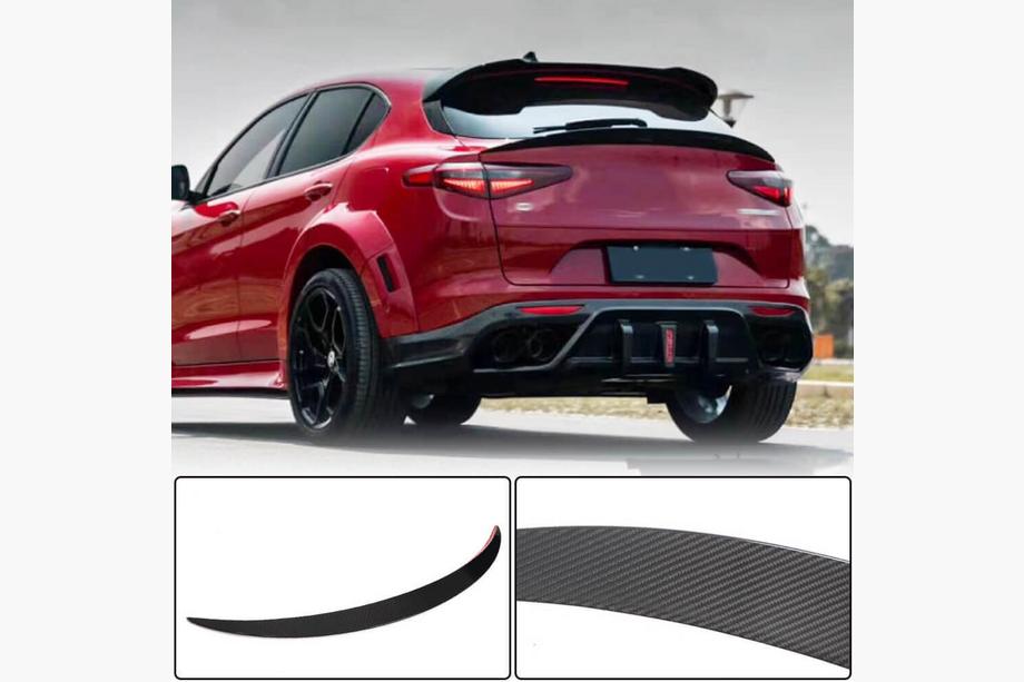 Alfa Romeo Stelvio 2016- Spoiler inferior V3 (2017-2023, Carbono seco) Image