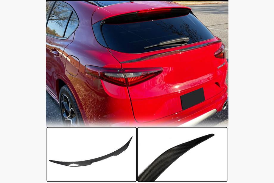 Alfa Romeo Stelvio 2016- Spoiler inferior V2 (2017-2023, Carbono seco) Foto 14