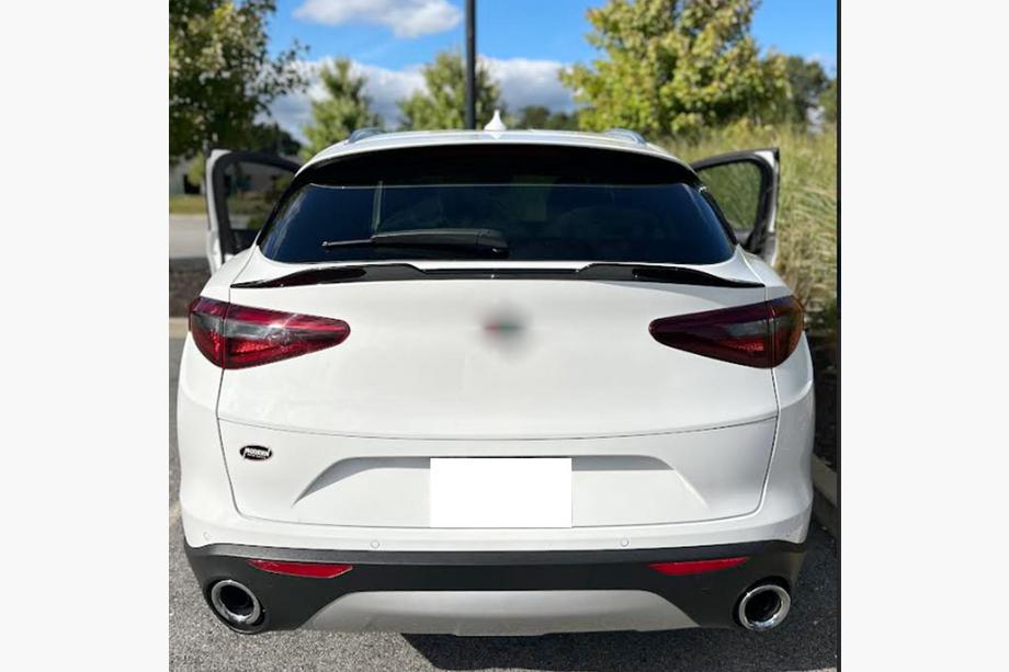 Alfa Romeo Stelvio 2016- Spoiler inferior V2 (2017-2023, Carbono seco) Foto 2