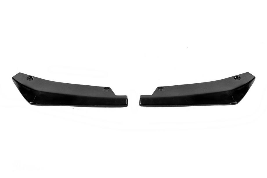 Extensiones universales Flap para parachoques trasero Tipo-A (2 uds, negro brillo, plástico ABS) Foto 4