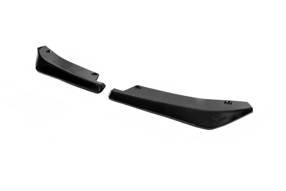 Extensiones universales Flap para parachoques trasero Tipo-A (2 uds, negro brillo, plástico ABS) Foto 6