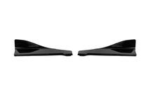 Extensiones universales Flap para parachoques trasero Tipo-B (2 uds, negro brillo, plástico ABS) foto 4