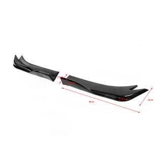 Extensiones universales Flap para parachoques trasero Tipo-E (2 uds, negro brillo, plástico ABS) foto 4