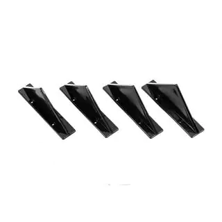 Difusor Trasero Universal Tipo-F (4pcs, Negro Brillante, Plástico ABS) foto 1