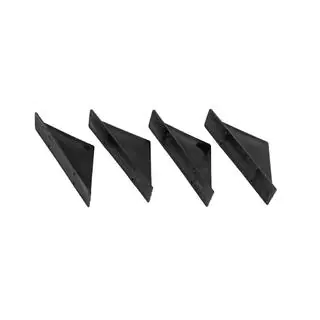Difusor Trasero Universal Tipo-F (4pcs, Negro Brillante, Plástico ABS) foto 4