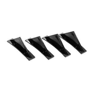 Difusor Trasero Universal Tipo-G (4pcs, Negro Brillante, Plástico ABS) foto 1