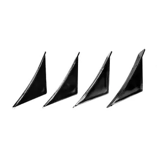 Difusor Trasero Universal Tipo-G (4pcs, Negro Brillante, Plástico ABS) foto 3