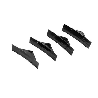 Difusor Trasero Universal Tipo-G (4pcs, Negro Brillante, Plástico ABS) foto 4