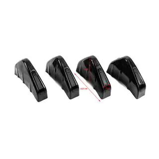 Difusor Trasero Universal Tipo-D (4pcs, Negro Brillante, Plástico ABS) foto 3