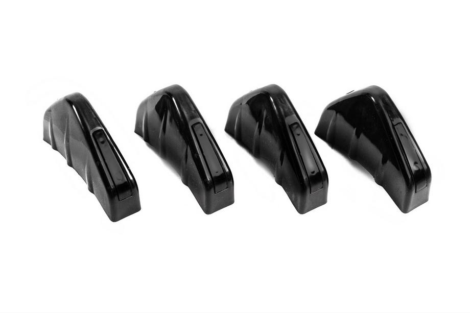 Difusor Trasero Universal Tipo-D (4pcs, Negro Brillante, Plástico ABS) Foto 1