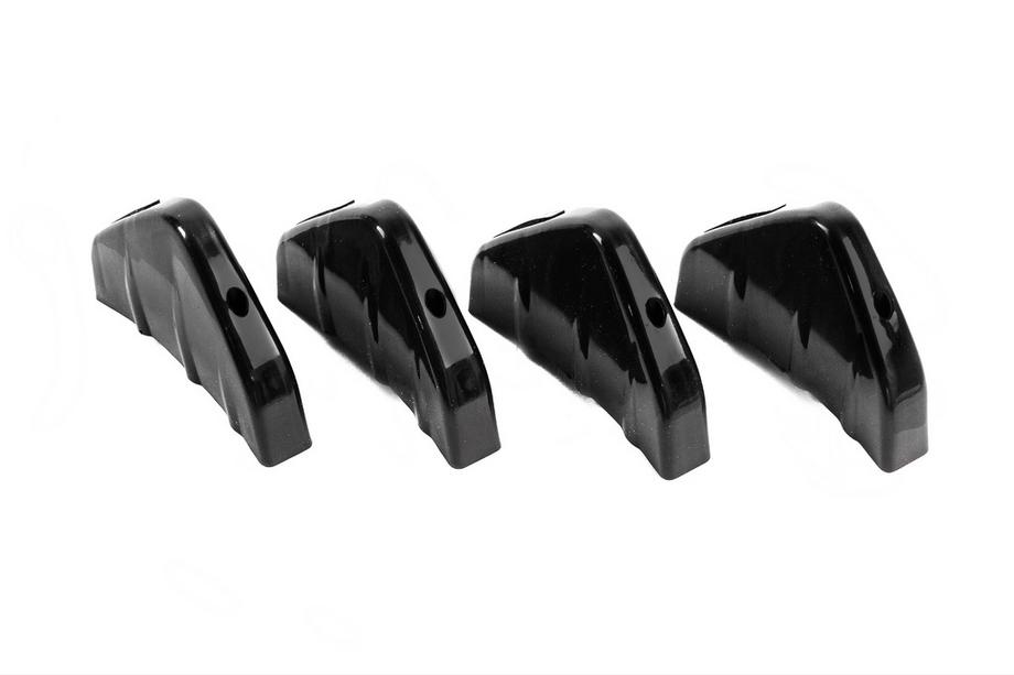 Difusor Trasero Universal Tipo-D (4pcs, Negro Brillante, Plástico ABS) Foto 5