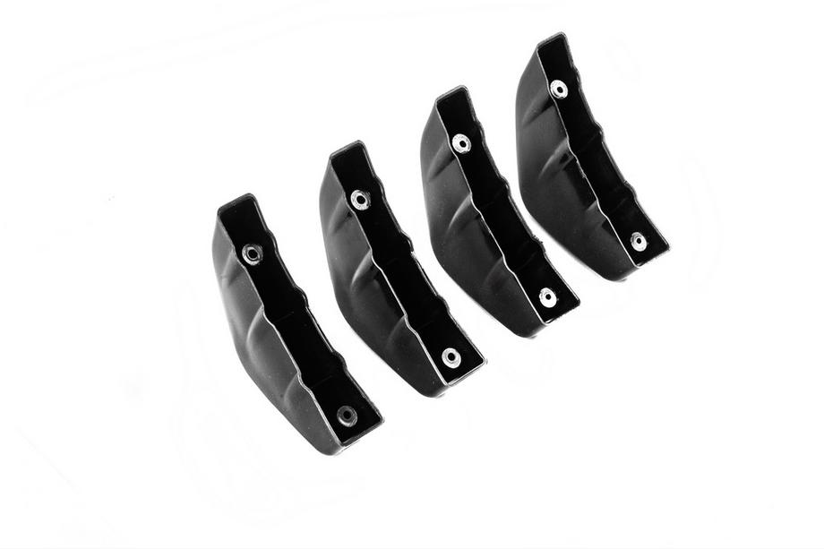 Difusor Trasero Universal Tipo-D (4pcs, Negro Brillante, Plástico ABS) Foto 8