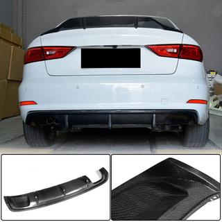 Difusor trasero V2 (para Base Sedan 2012-2016, Carbono) Audi A3 2012-2020 foto 1