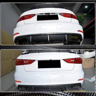 Difusor trasero V2 (para Base Sedan 2012-2016, Carbono) Audi A3 2012-2020 foto 3