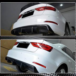 Difusor trasero V2 (para Base Sedan 2012-2016, Carbono) Audi A3 2012-2020 foto 4