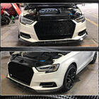 Audi A3 2012-2020 Lip delantero de parachoques Lip V1 (para Base 2017-2020 Sedan, Carbono) foto 5