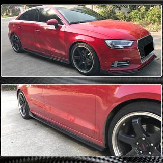 Faldones laterales (para Base Sedan, Carbono) Audi A3 2012-2020 foto 3