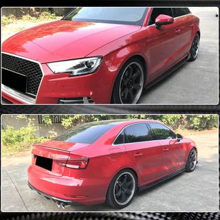 Faldones laterales (para Base Sedan, Carbono) Audi A3 2012-2020 foto 4