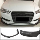 Audi A3 2012-2020 Lip spoiler de parachoques delantero Lip V1 (para Base 2012-2016 Sedan, Carbono) foto 1