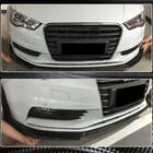 Audi A3 2012-2020 Lip spoiler de parachoques delantero Lip V1 (para Base 2012-2016 Sedan, Carbono) foto 3