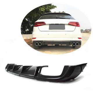 Difusor Trasero de Parachoques V2 (para S-Line HB 2017-2020, Carbono) Audi A3 2012-2020 foto 1