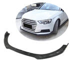 Audi A3 2012-2020 Labio delantero parachoques V1 (para Base 2017-2020 HB, Carbono) foto 1