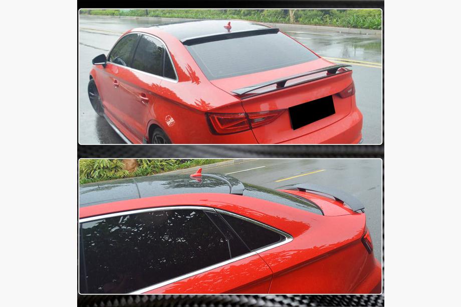 Audi A3 2012-2020 Alerón de luneta trasera V1 (para Sedan, Carbono) Foto 3