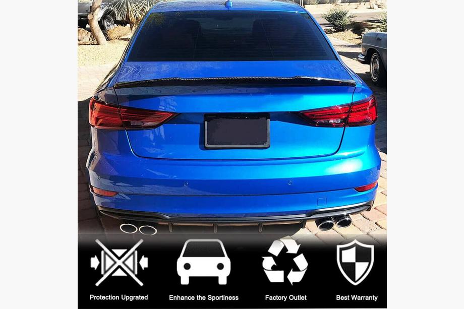 Audi A3 2012-2020 Alerón V9 de carbono (para Sedan) Foto 4