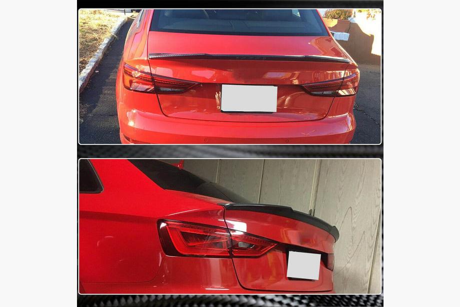 Audi A3 2012-2020 Alerón de maletero trasero (FRP) Foto 6