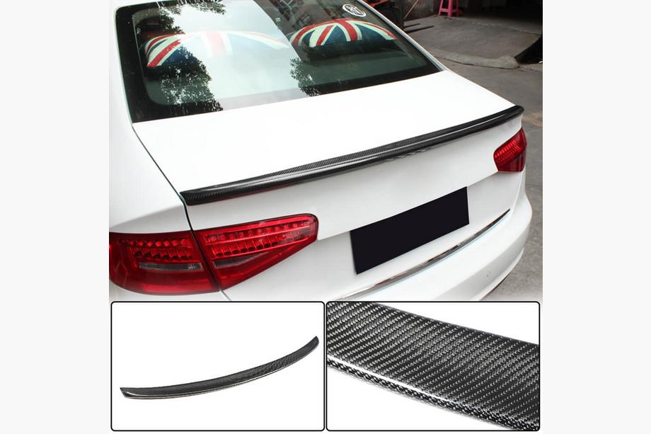 Audi A4 B8 2007-2015 Alerón V2 (para Base 2011-2015, Carbono) Image