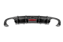 Audi A4 B9 2015-2024 Difusor de parachoques trasero (para Base Sedan 2015-2019, Carbono) foto 2