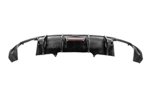 Audi A4 B9 2015-2024 Difusor de parachoques trasero (para Base Sedan 2015-2019, Carbono) foto 5