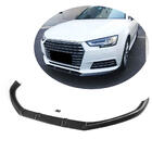 Audi A4 B9 2015-2024 Splitters de labio para parachoques delantero Lip V1 (para Base Sedan 2015-2019, Carbono) foto 1