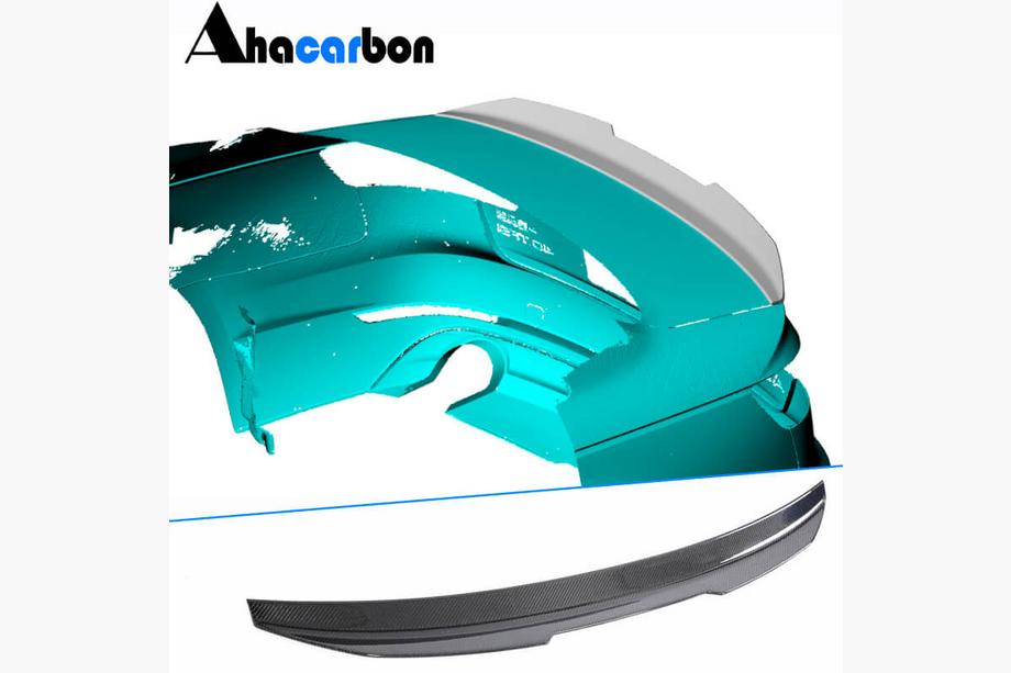 Audi A4 B9 2015-2024 Spoiler V4 (para Sedan, carbono) Image