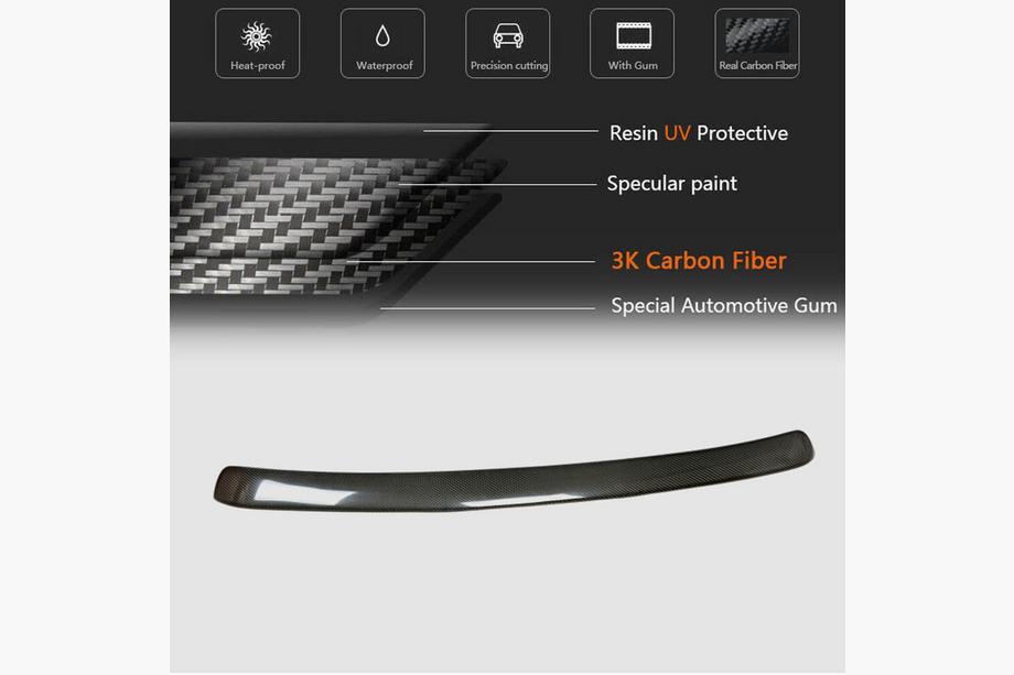 Audi A4 B8 2007-2015 Alerón trasero (para S-Line 2007-2011, Carbono) Foto 5