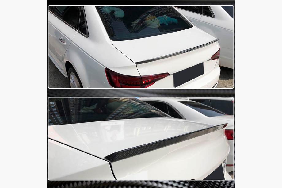 Audi A4 B9 2015-2024 Alerón V7 (para Sedan, carbono) Foto 4