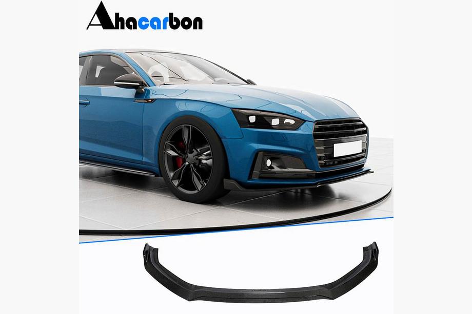 Audi A5 2016-2025 Splitter delantero Lip V2 (para S-Line 2016-2020, Carbono) Image