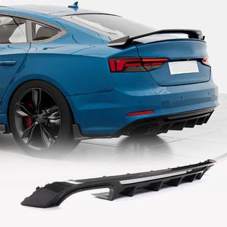 Difusor Trasero de Parachoques V3 (para S-Line 2016-2020, Carbono) Audi A5 2016-2025 foto 1
