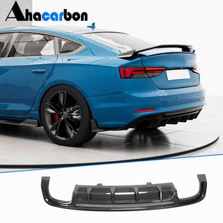 Difusor Trasero de Parachoques V3 (para S-Line 2016-2020, Carbono) Audi A5 2016-2025 foto 2