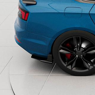 Extensiones de parachoques trasero Flap (para S-Line 2016-2020, Carbono) Audi A5 2016-2025 foto 2