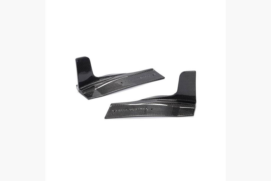 Audi A5 2016-2025 Extensiones de parachoques trasero Flap (para S-Line 2016-2020, Carbono) Foto 4