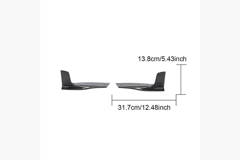 Audi A5 2016-2025 Extensiones de parachoques trasero Flap (para S-Line 2016-2020, Carbono) Foto 8