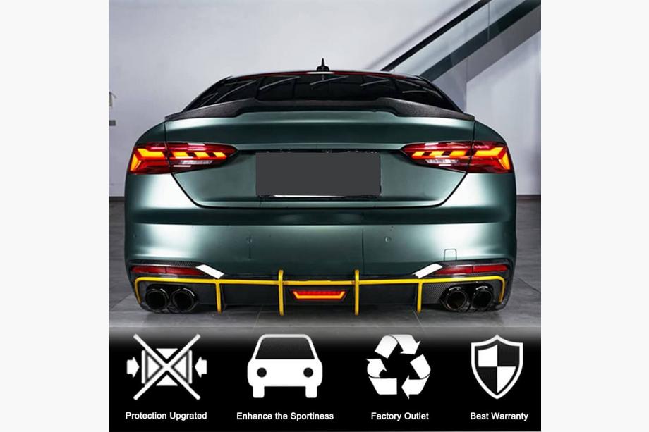 Audi A5 2016-2025 Alerón V4 (para Sportback, Plástico) Foto 2