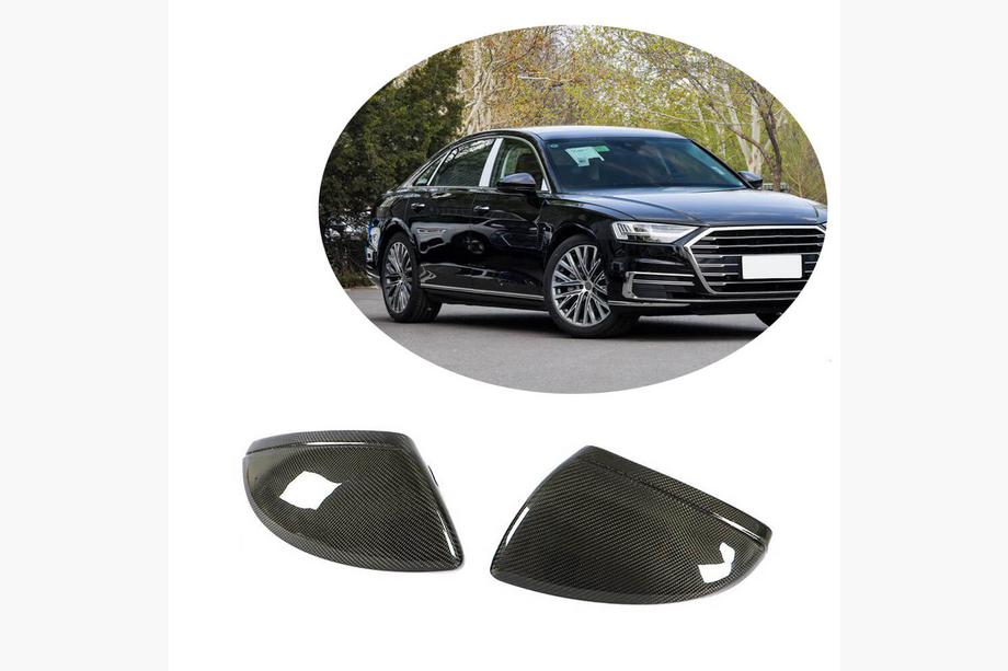 Audi A6 C8 2018–2025 Cubiertas de Espejos Reemplazo Style (Carbono) V2 Image