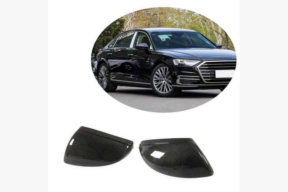 Audi A6 C8 2018–2025 Cubiertas de Espejos Reemplazo Style (Carbono) V2 Foto 2