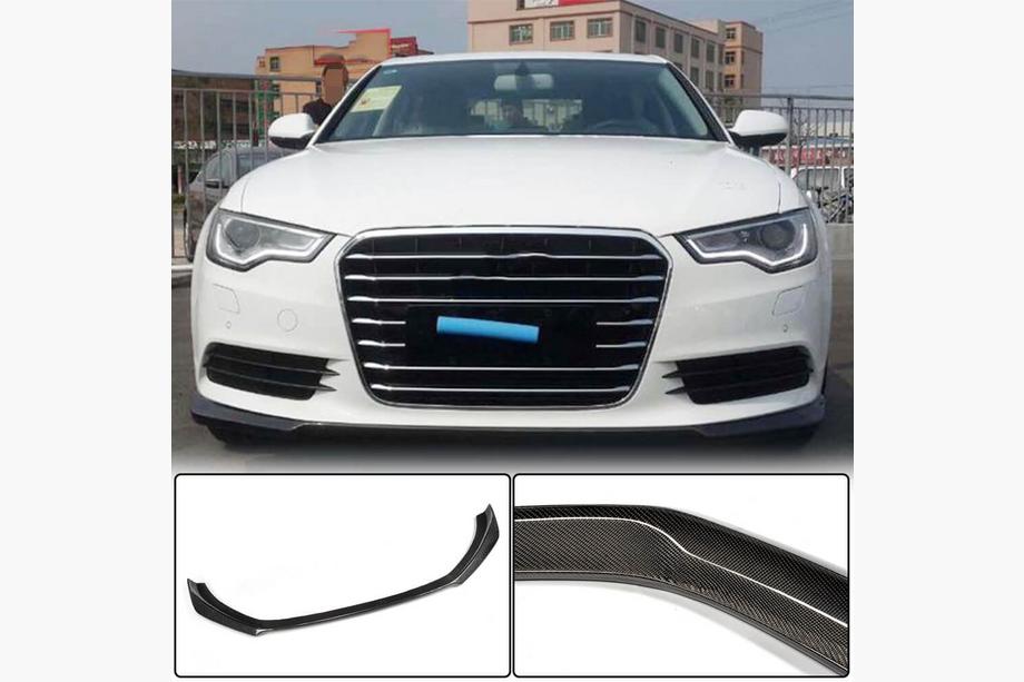 Audi A6 C7 2011-2017 Labio Parachoques Delantero Carbono (para Base 2012-2015) Image